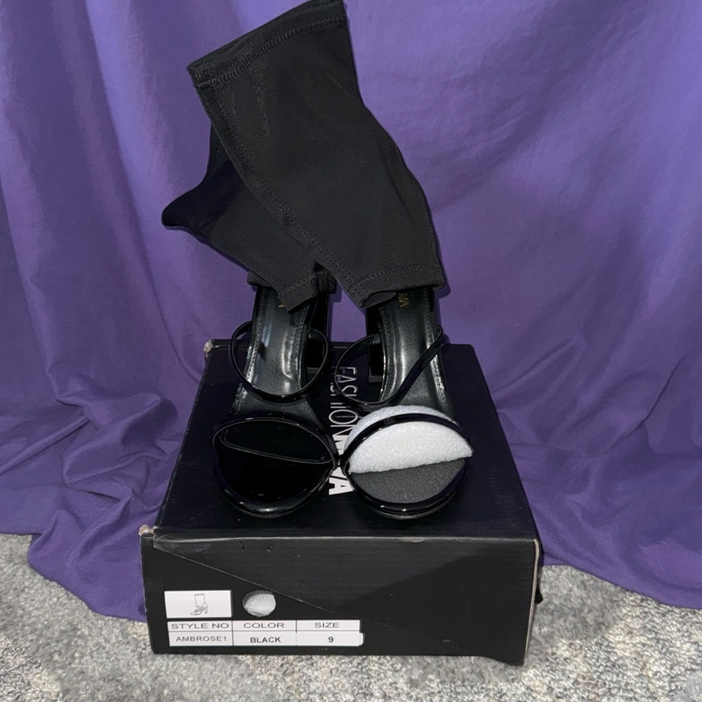 Black heels